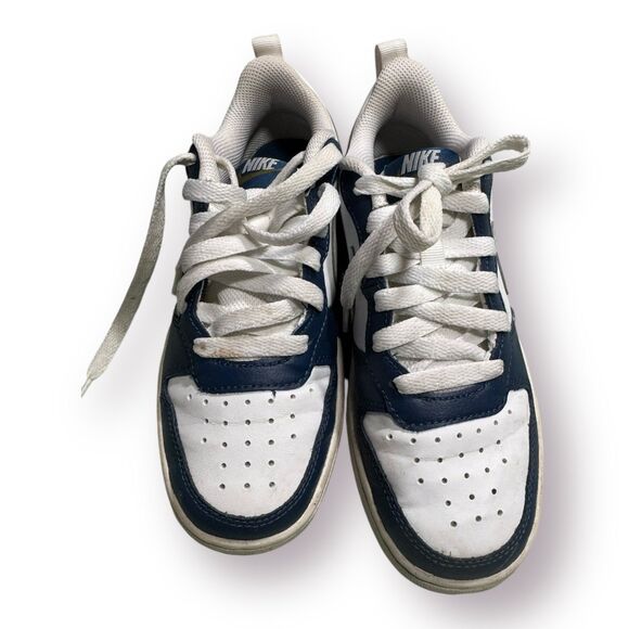 Nike Court Borough Low 2 (GS)‎ White/Navy Sz 3.5Y BQ5448 107 - Picture 6 of 8